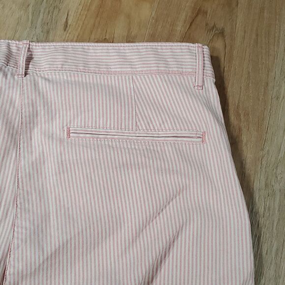 🔹️Gap Pink & White Striped Skinny Mini Pants Size 6/28 - Picture 6 of 12